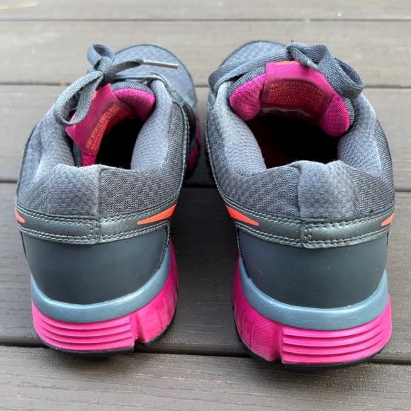 Nike Womens Size 8 Dual Fusion ST 2 454240-066 Gray Pink Running Shoes Sneakers - Picture 4 of 8